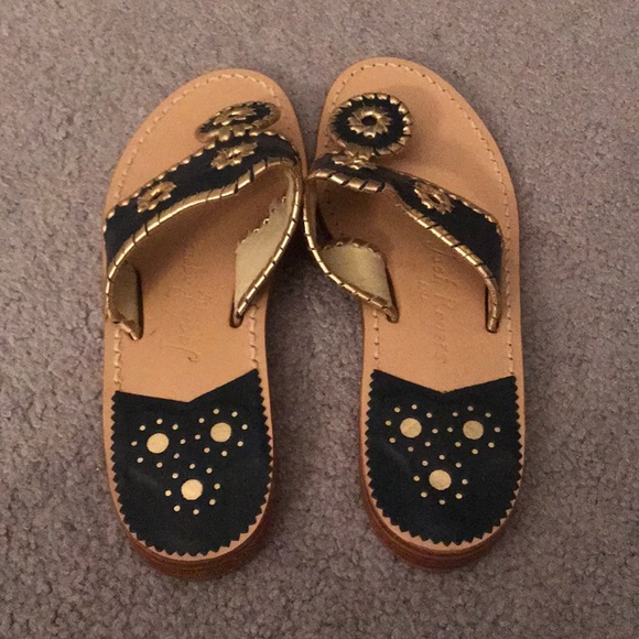Jack Rogers Nancy & Gold Sandals! - Picture 3 of 6